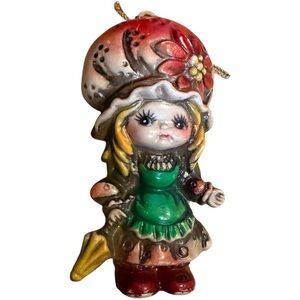 Vintage 1970’s Plastic Blow Mold Christmas Ornament